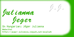 julianna jeger business card