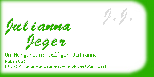 julianna jeger business card